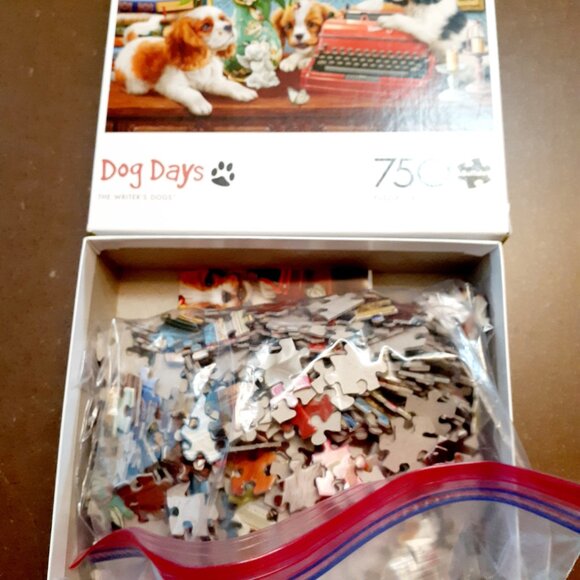 Buffalo Jigsaw Puzzle 750 Pieces The Writer's Dogs Complete - Picture 8 of 8